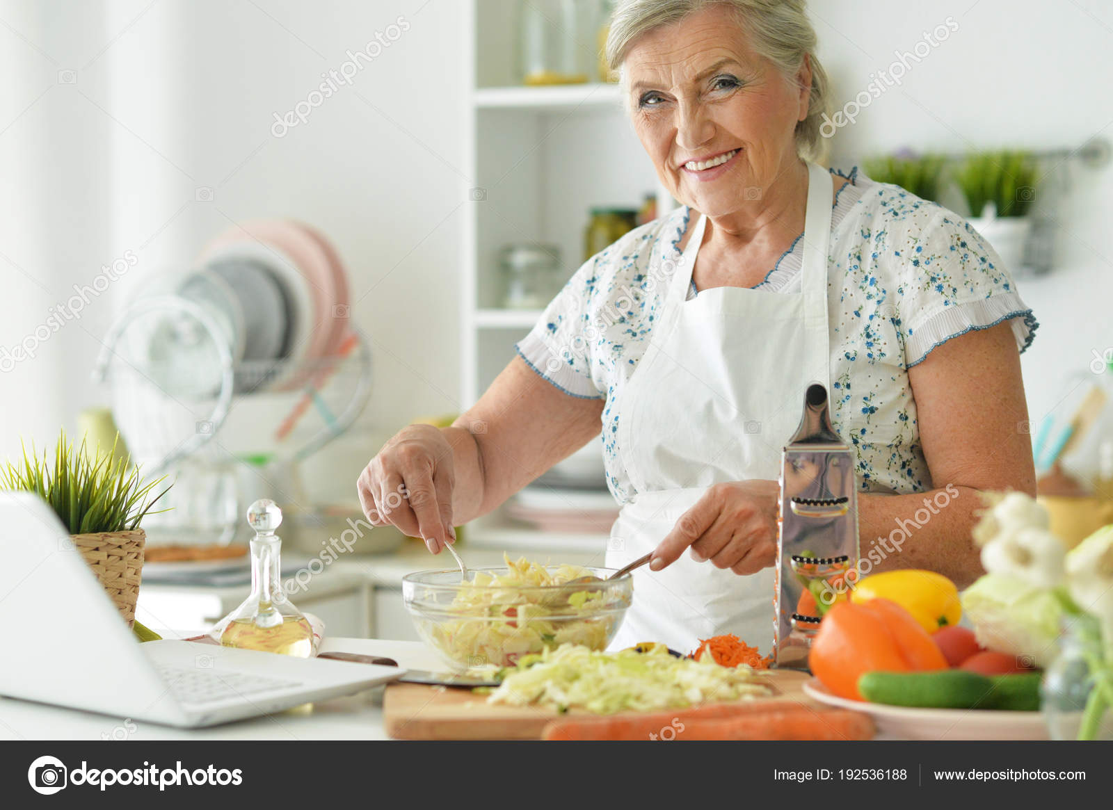 Grandmother Cook In The Kitchen Stock Photo Image By Aletia 192536188