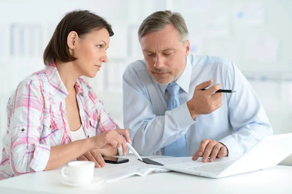 Successful Businesspeople Working Together Modern Office — Stock Photo, Image