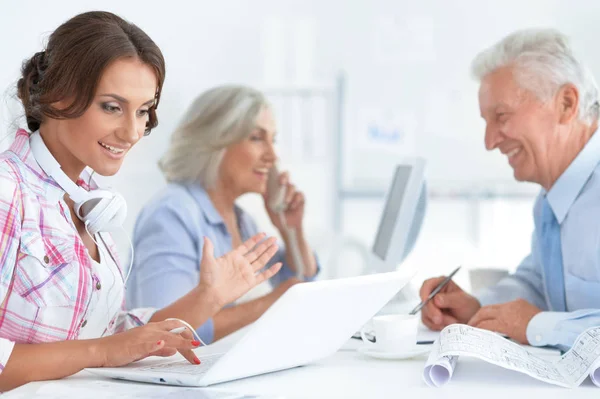 Group Architects Working Modern Office — Stock Photo, Image