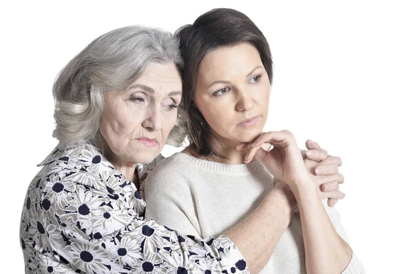 Mother Daughter Having Problem White — Stock Photo, Image