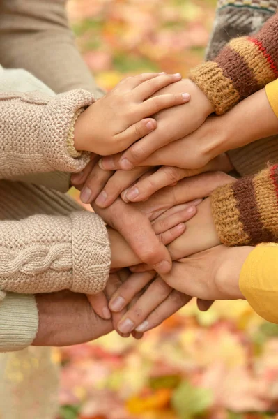 Familie Hand Hand — Stockfoto