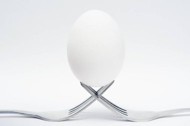 İki çatal dengeli yumurta