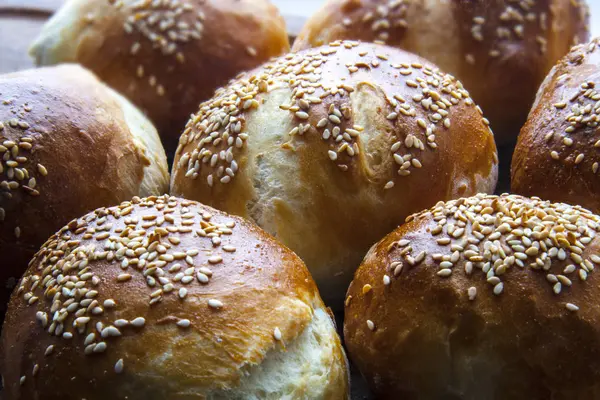 Pan, bollos de repostería — Foto de Stock