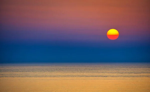 Solnedgång Vid Messanges Strandbild — Stockfoto