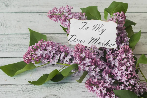 Muttertag Flieder Blumenstrauß — Stockfoto