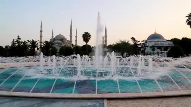 Sultanahmet Moschee Blaue Moschee Ist Zeichen Und Symbol Von Istanbul — Stockvideo