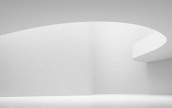 Boş beyaz oda modern uzay İçişleri 3d render resim