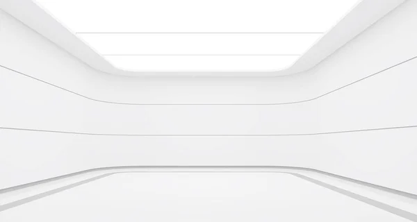 Quarto branco vazio espaço moderno interior 3d imagem de renderização — Fotografia de Stock