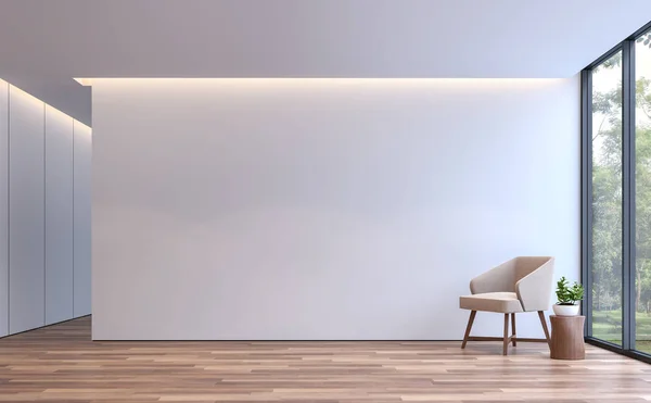Modern white living style minimal image de rendu 3d — Photo
