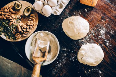 Mutfak, maddeler tablosundaki at gıda hazırlama