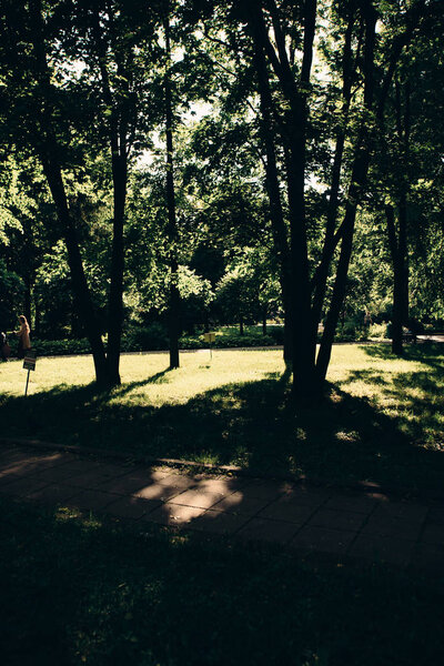 Moscow city parks at summer