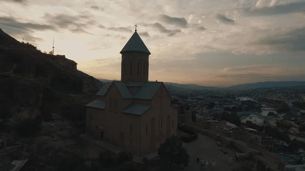 Sunset in old tbilisi — Stock Photo, Image