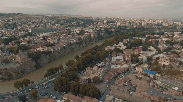 Sunset in old tbilisi — Stock Photo, Image