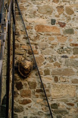 Kırım 'daki eski ortaçağ kalesinin manzarası