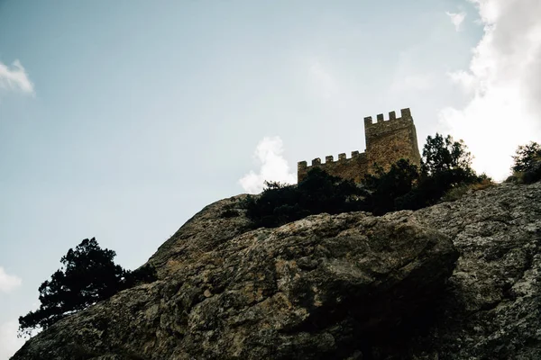 Blick Auf Alte Mittelalterliche Festung Auf Der Krim — Stockfoto