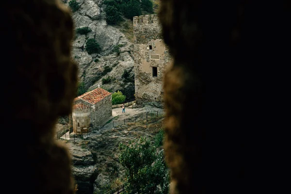 View Old Medieval Fortress Crimea — Stock Photo, Image