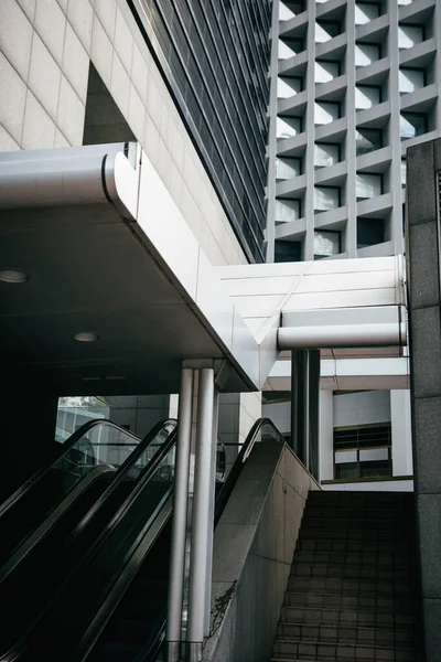 Vista Ángulo Bajo Del Paisaje Urbano Ciudad Hong Kong China — Foto de Stock