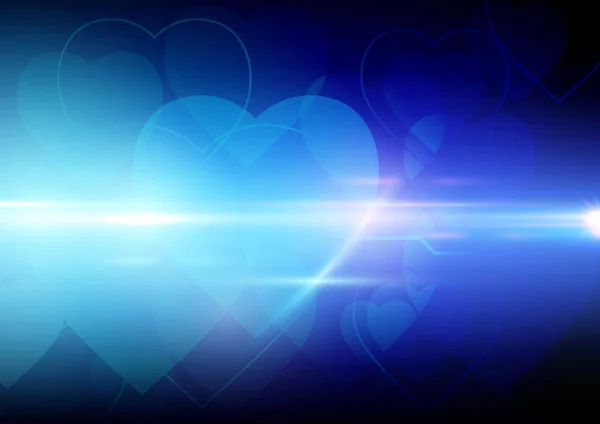 Abstrakt hjärta form bakgrund. Alla hjärtans dag konceptdesign — Stock vektor