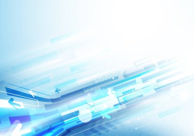 Soyut oklar ve dikdörtgenler teknoloji dijital Merhaba teknoloji kavramı arka plan