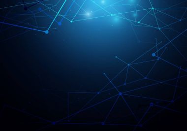 Soyut fütüristik molekülleri devre kartı teknoloji kavramı b