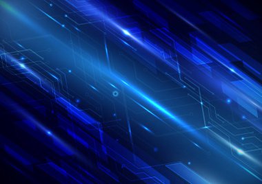 Soyut futuristik geometrik ve satırları devre teknoloji conce