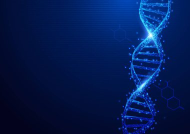 Tel kafes Dna molekül yapısı kafes üzerinden bir yıldızlı mavi bac üzerinde