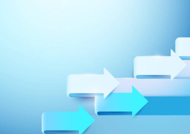 Soyut mavi ve beyaz okları arka plan imzala. Alan, t