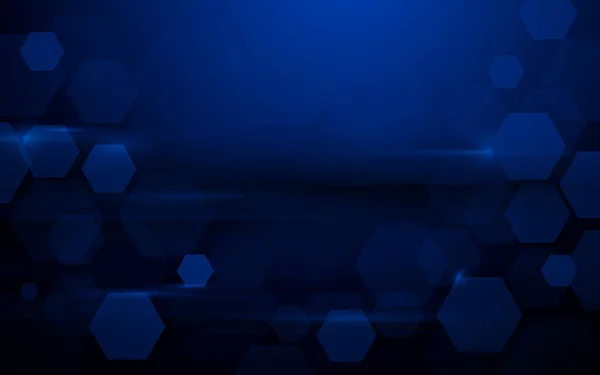 Bleu abstrait technologie numérique hi tech concept arrière-plan — Image vectorielle