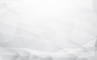 Beyaz soyut ve poligonal mozaik arka plan gri. Broşür tasarım şablonu