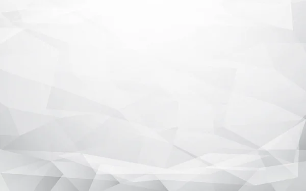 Abstrait blanc et gris Polygonal Mosaic Background. Modèle conception de brochure — Image vectorielle