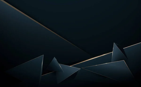 Abstract 3D luxury polygon background. Vector illustration — 스톡 벡터