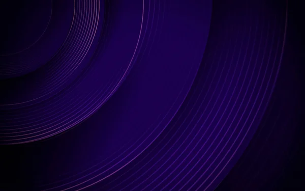 抽象的な紫色の円の線縞 ハイテクな未来的背景 — ストックベクタ
