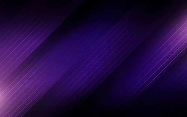 抽象的な紫色のストレートストライプ ハイテクな未来的背景 — ストックベクタ