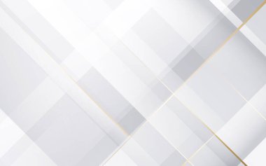 Soyut beyaz ve gri geometrik arkaplan. Vektör illüstrasyonu