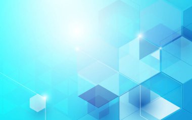 Soyut mavi teknoloji ileri teknoloji dijital yenilik arka planı. vektör illüstrasyonu