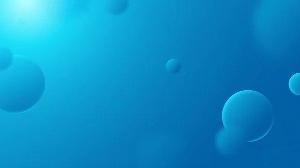 Bulles Bleues Floues Cercle Volant Abstrait Lumière Abstraite Fond Abstrait — Image vectorielle