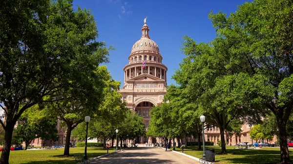 Austin，德克萨斯州德克萨斯州议会大厦 图库照片
