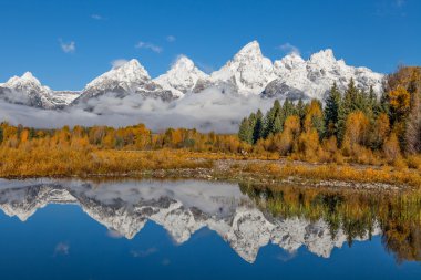 Teton sonbahar yansıma