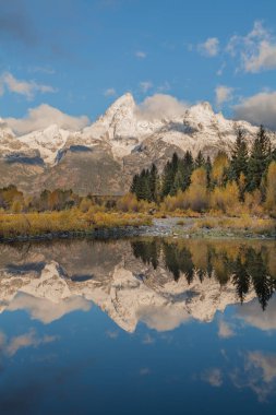 Tetons sonbahar yansıma