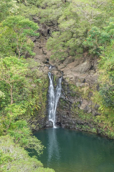 热带毛伊岛瀑布 — 图库照片