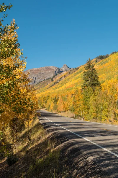 Colorado Mountain Highway podzim — Stock fotografie