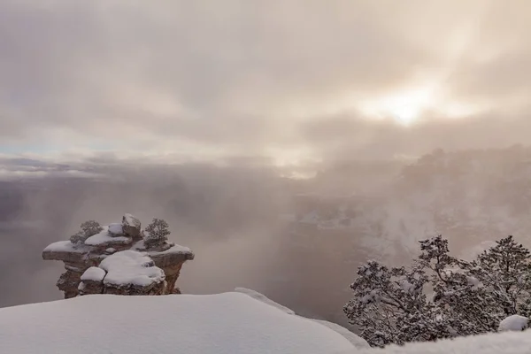 Grand Canyon Winter Storm — Stock Photo, Image