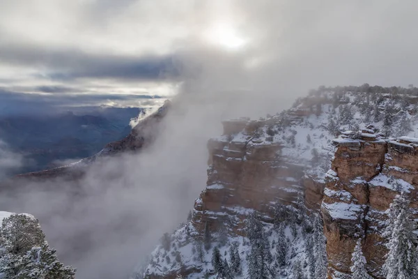 Büyük Kanyon kış fırtına — Stok fotoğraf