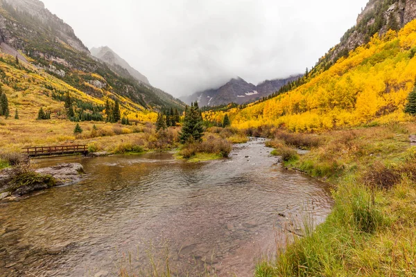 Outono em Maroon Bells — Fotografia de Stock