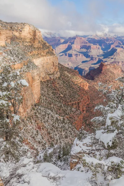 Grand Canyon landschap in de Winter — Stockfoto