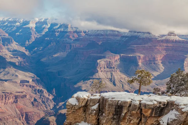 Grand Canyon táj télen — Stock Fotó