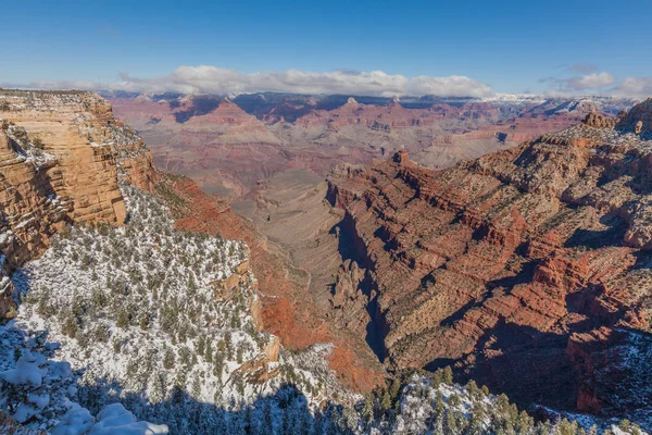 Grand Canyon táj télen — Stock Fotó