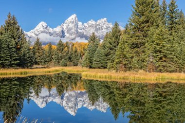 Teton sonbahar yansıma