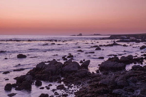 Zachód słońca wybrzeża Kalifornii — Zdjęcie stockowe
