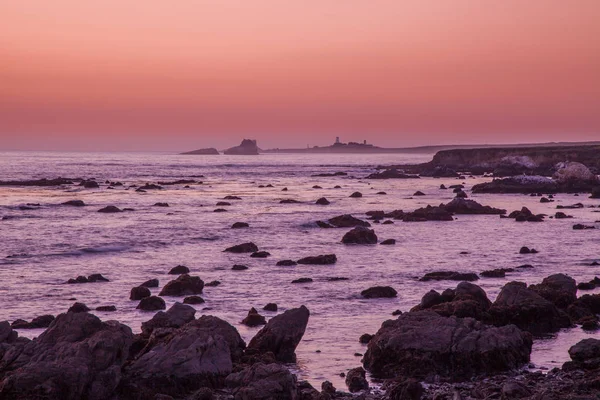 Zachód słońca wybrzeża Kalifornii — Zdjęcie stockowe